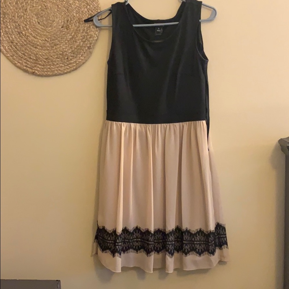 Dressy Black and Tan dress